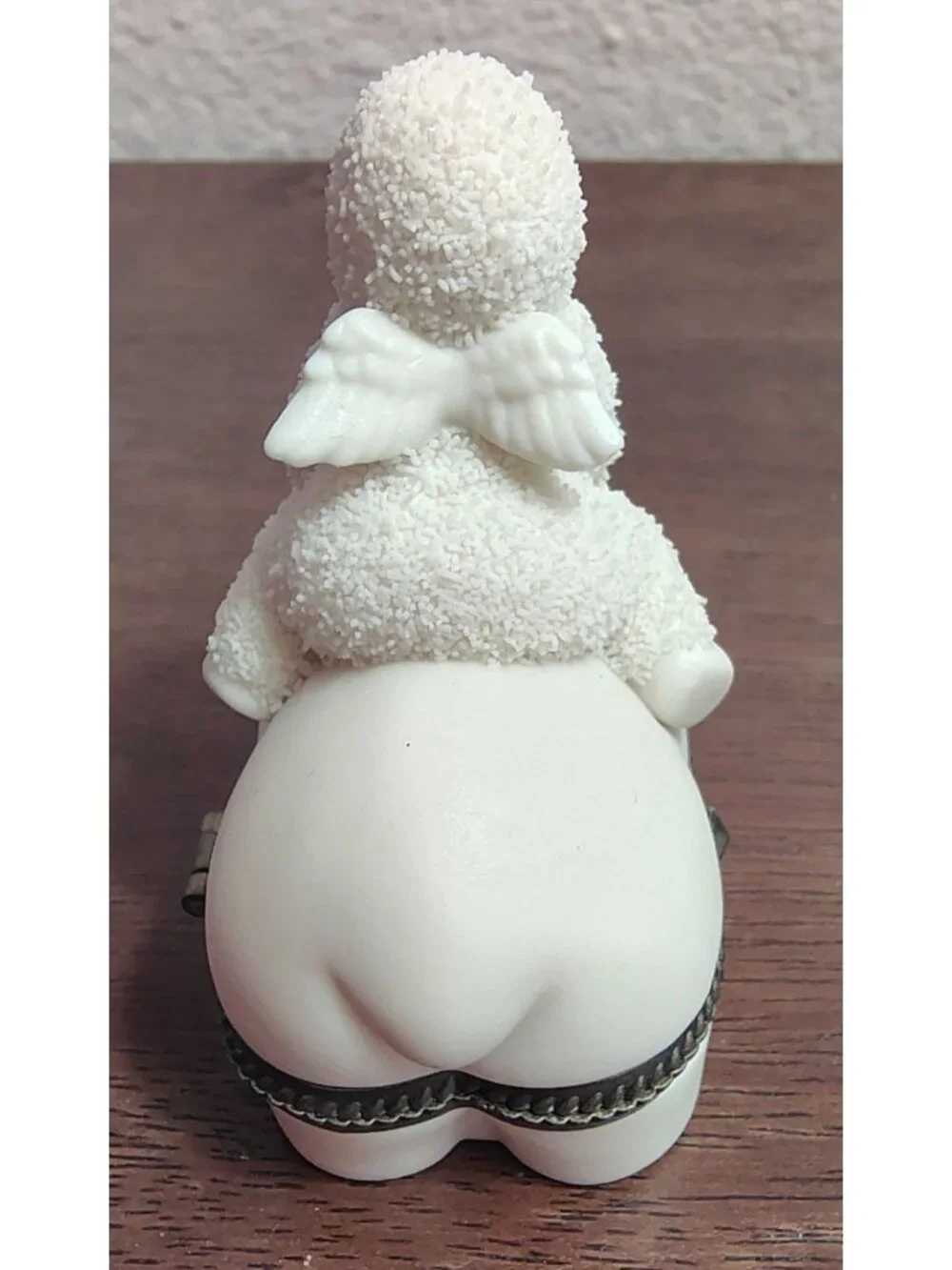 Department 56 Snowbabies Polar Express Trinket Box Christmas Bisque